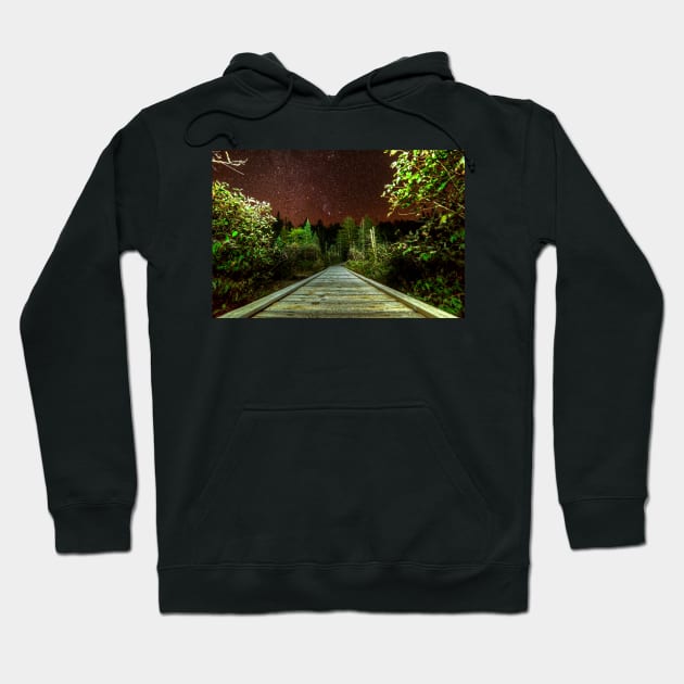 Adirondack Log Keene Valley NY New York Stars Hoodie by WayneOxfordPh